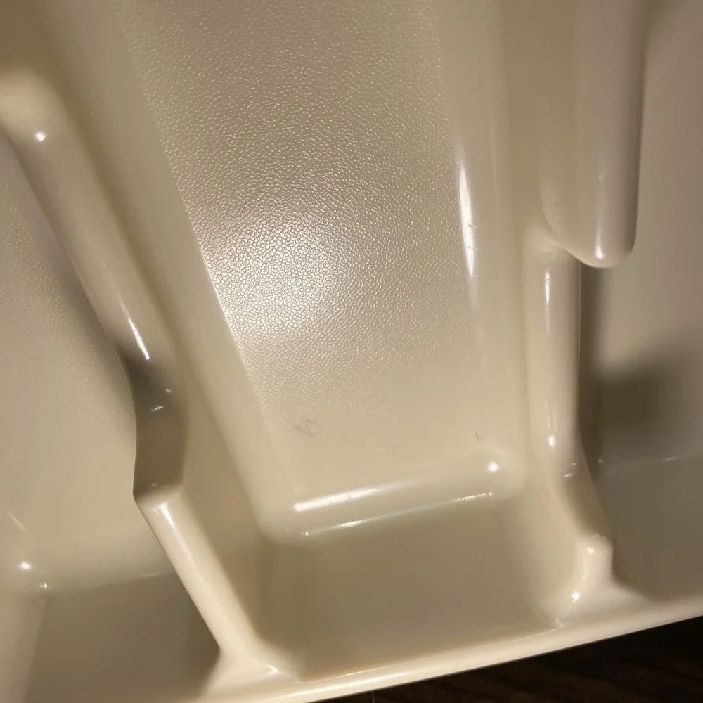 VTG Rubbermaid Drawer Organizers Utensil Silverware Tray Almond 0521 Cutlery